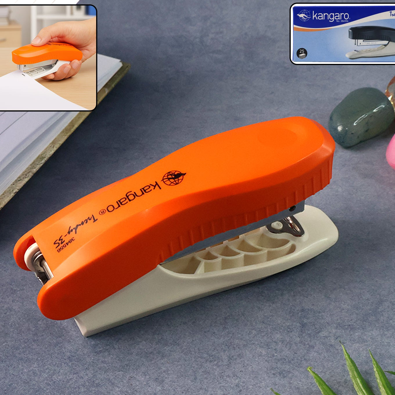 Compact Stapler for Office & School Use - 1 Pc - Happy Price - Image 1