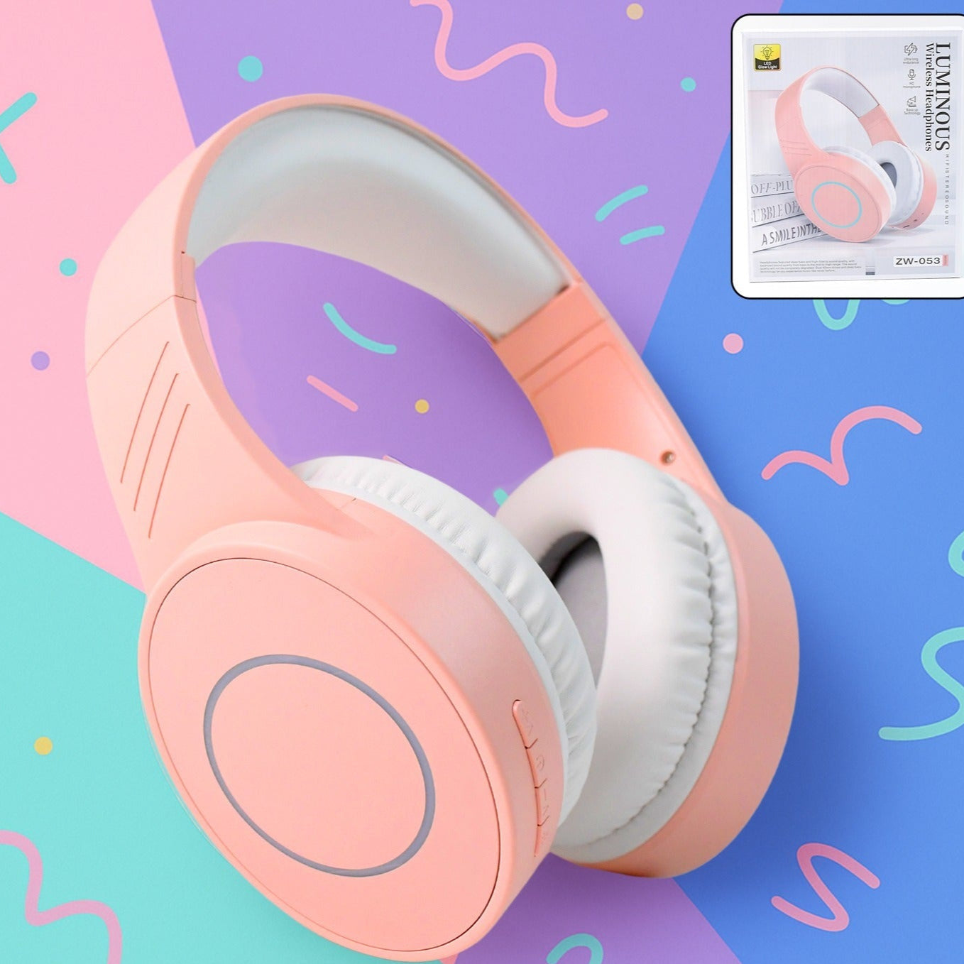 Wireless Over-ear Bluetooth Headphones (Zw-053) - Happy Price - Image 1