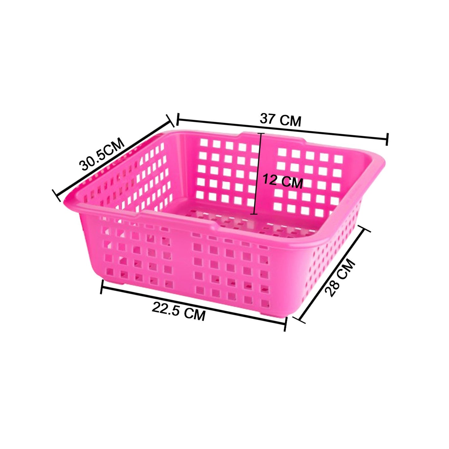 Plastic Medium Size Cane Fruit Baskets - Happy Price - Image 4