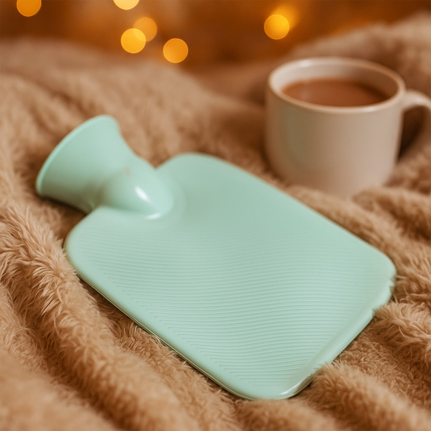 Compact Rubber Hot Water Bag 19x13 cm for Pain Relief - 1 Pc - Happy Price - Image 7