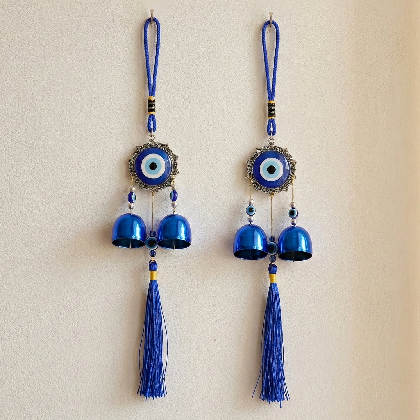 Decorative Evil Eye Wind Chime Set - 2 Pc Hanging Ornament - Happy Price - Image 3