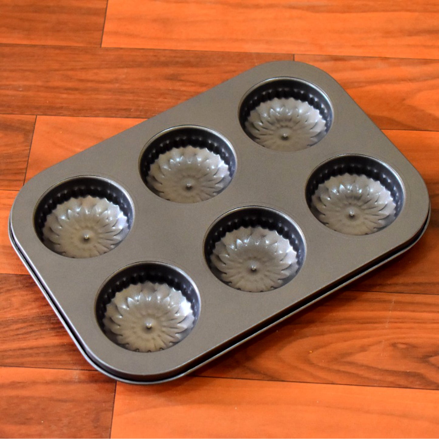 6 Slot Non-stick Muffins Cupcake Pancake Baking Molds - Happy Price - Image 5