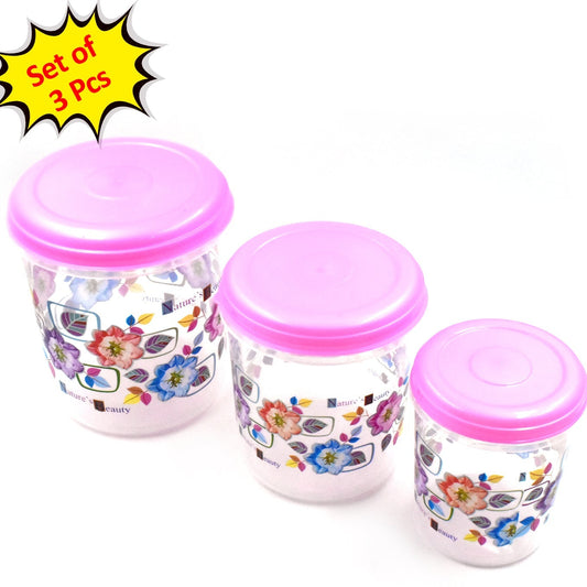 3 Pc Storage Container Used In All Kinds Of Places Including Household And Offices For Storing Stuffs And Items Etc. - Happy Price - Image 1