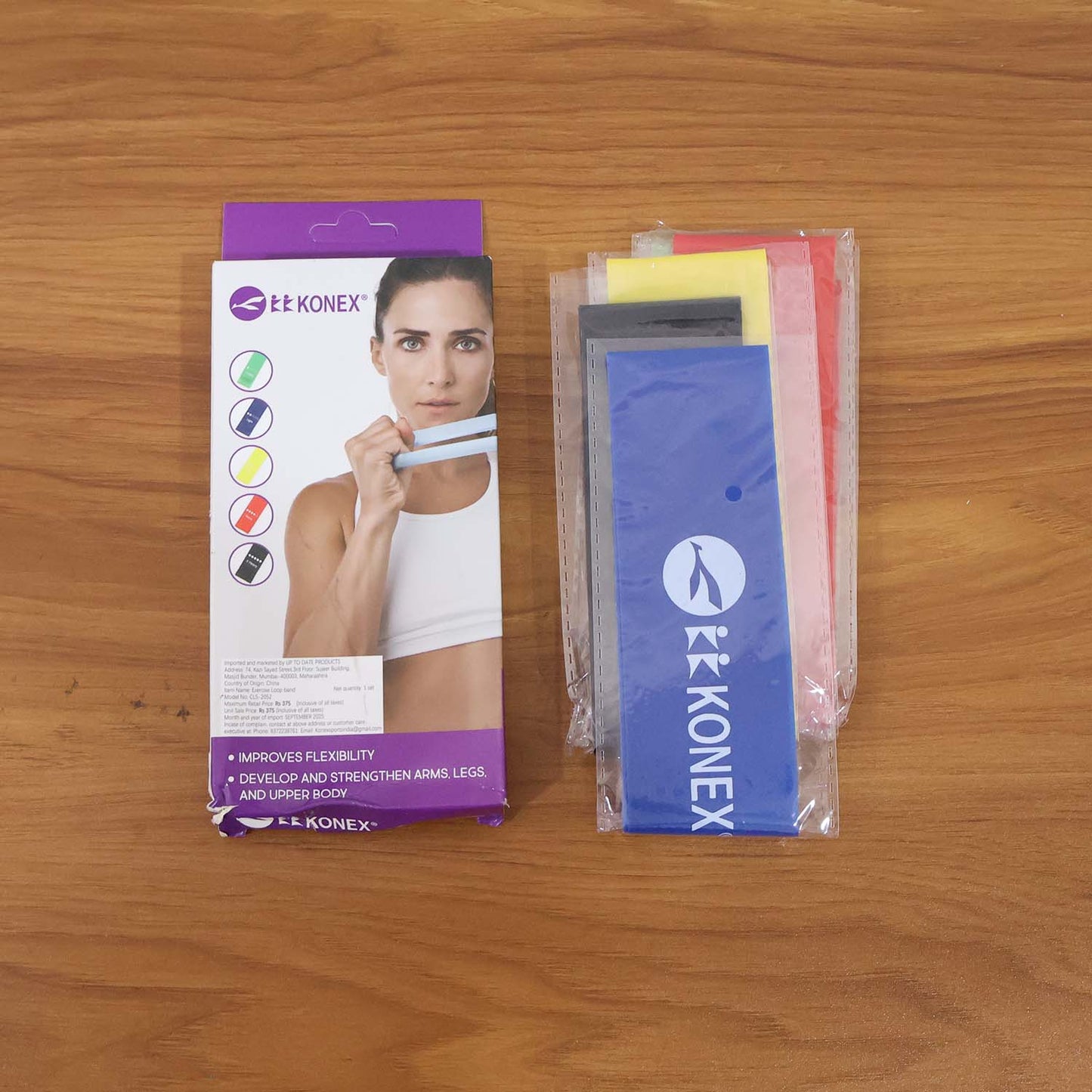 Set of 5 Resistance Loop Exercise Bands for Fitness & Strength Training (5 Pc) - Happy Price - Image 6
