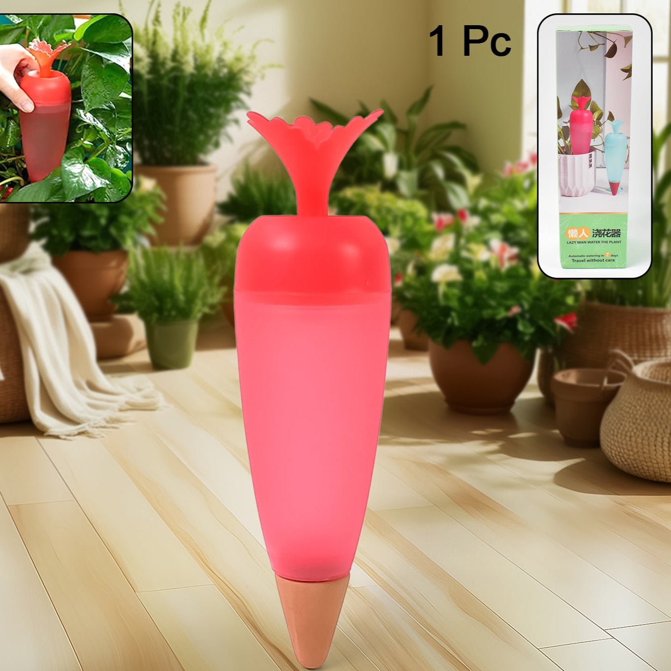 Self Watering Spike Plant Watering Globes And Automatic Plant Watering System (1 Pc) - Happy Price - Image 1