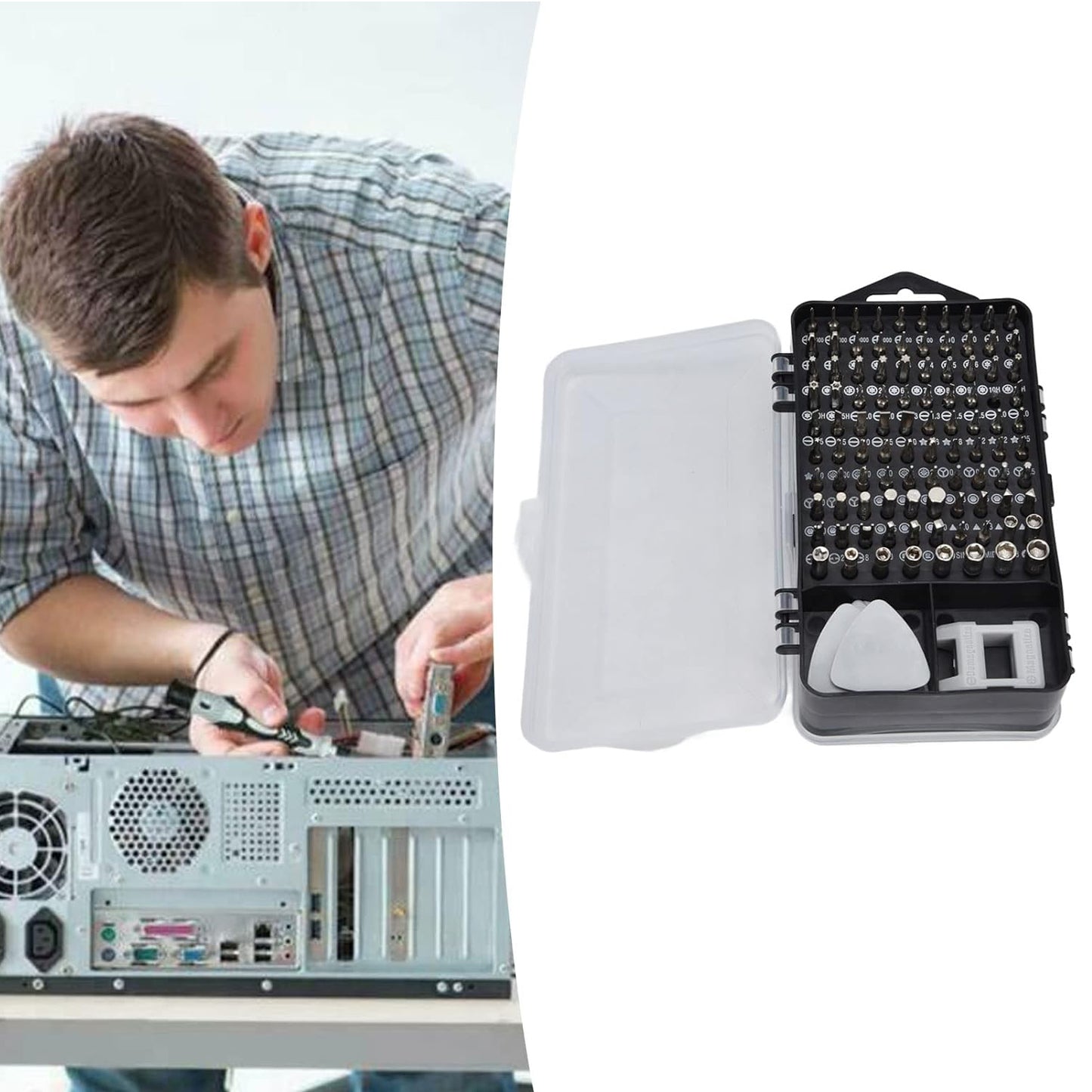 Screwdriver Electronic Laptop Mobile Repair Tool Kit (117 Pcs Set) - Happy Price - Image 6