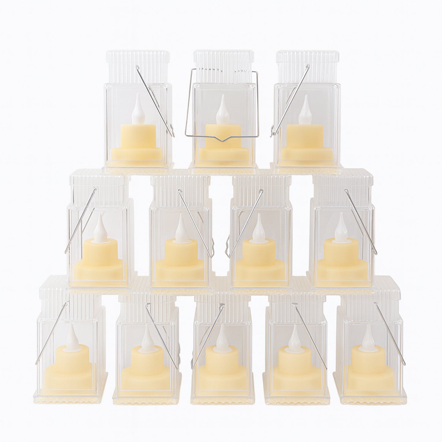 Set of 12 LED Storm Lanterns - Decorative Flameless Lights for Home & Festivals - Happy Price - Image 2