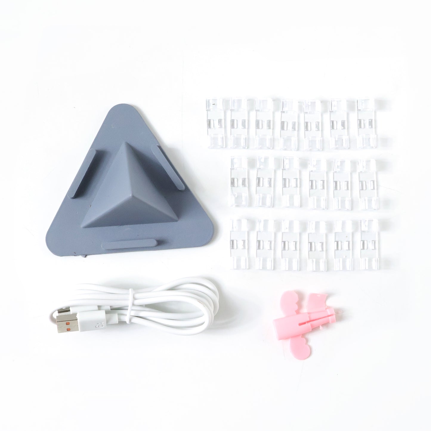 Mobile Stand, Charging Cable & Wire Clips Organizer Combo Set (1 Set) - Happy Price - Image 4