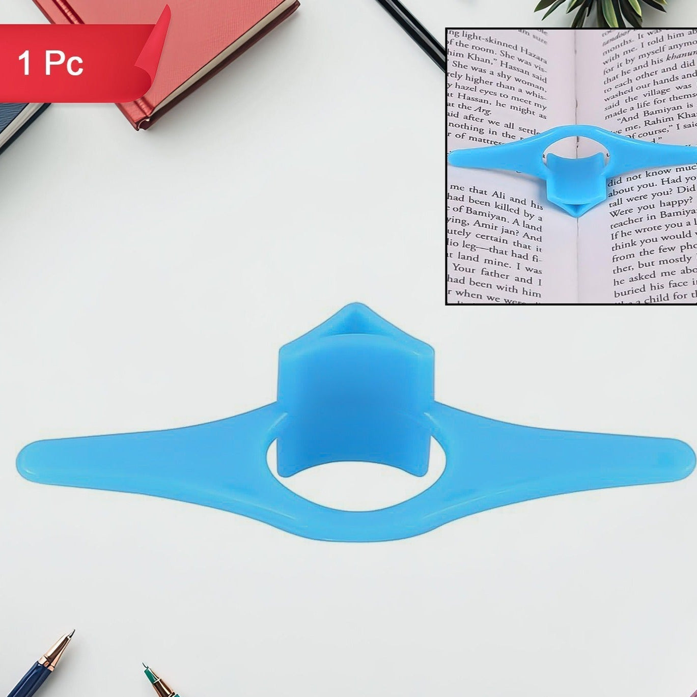 Multi-function Plastic Thumb Book Support Book Page Holder (1 Pc) - Happy Price - Image 1
