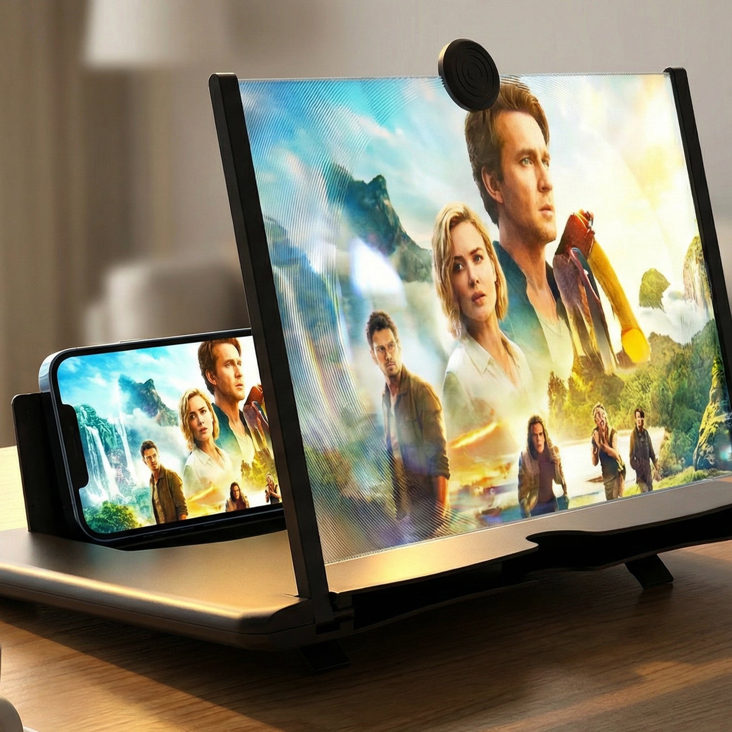 8 Inch Mobile Screen Magnifier with Stand - Foldable HD Video Amplifier for Phones (1 Pc) - Happy Price - Image 3