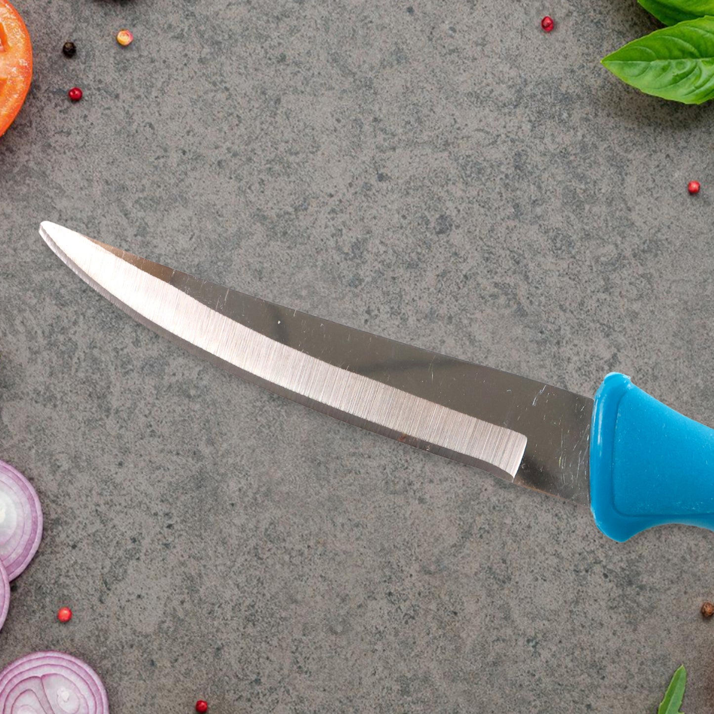 Heavy-duty Stainless Steel Kitchen Knife With Ergonomic Handle (1 Pc) - Happy Price - Image 5