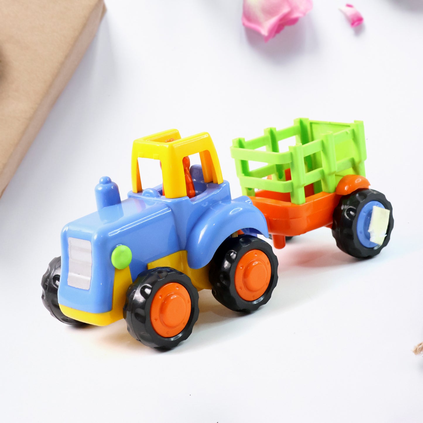4 Pc Construction Vehicle Toy Set for Kids - Pull-Back Engineering Trucks - Happy Price - Image 5