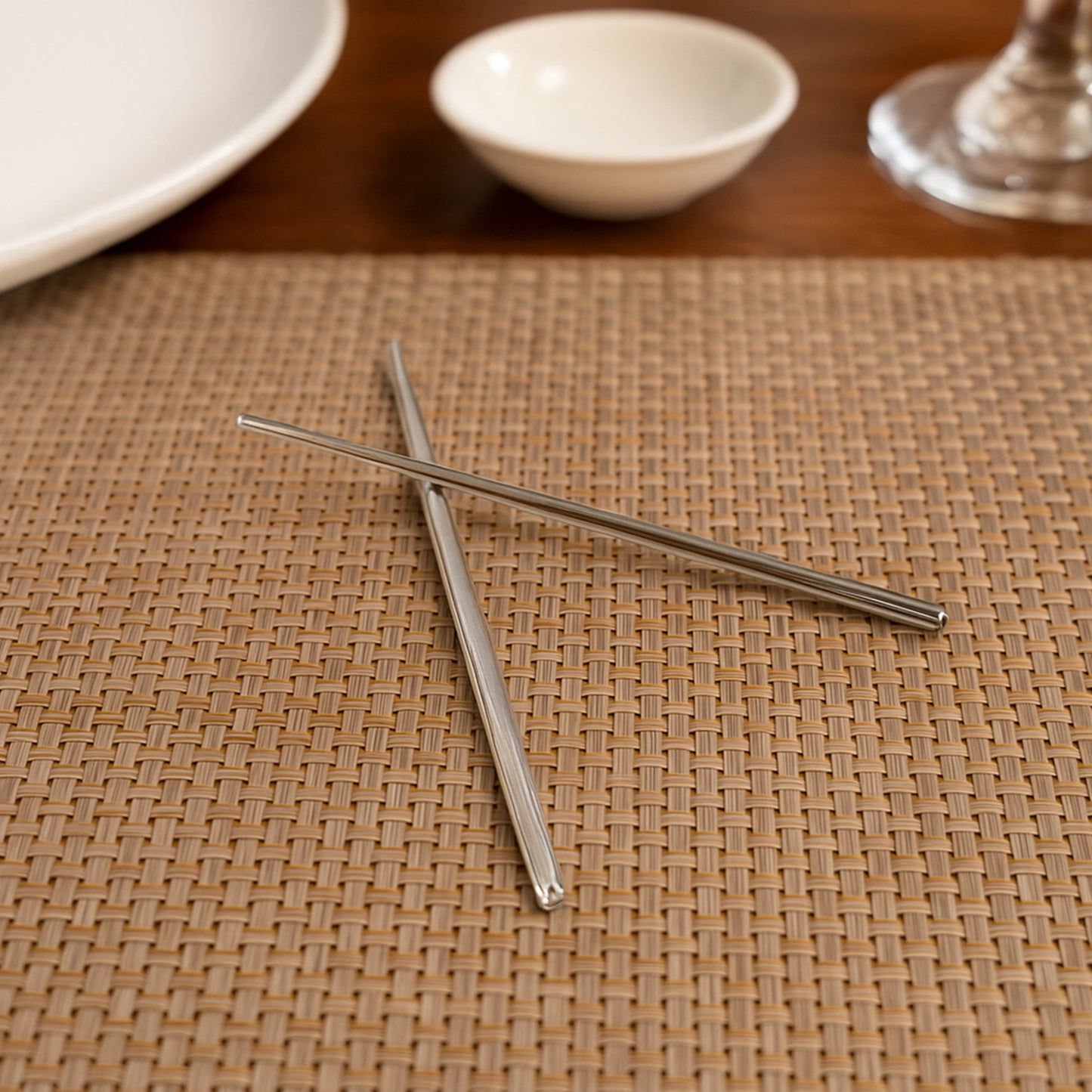 Durable Stainless Steel Chopsticks Set - 2 Pcs, Reusable & Easy Clean - Happy Price - Image 5