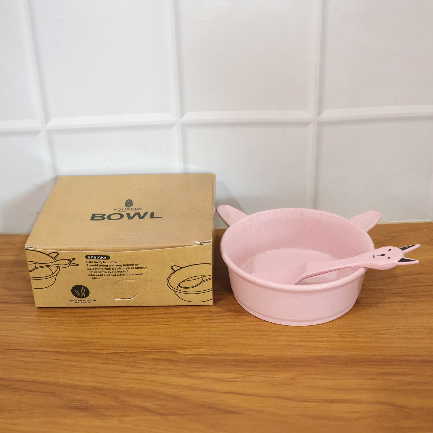 HappyPrice Kids Feeding Bowl Set with Cute Spoon (240ml, 1 Set) - Anti-Slip Toddler Bowl with Handles - Happy Price - Image 6