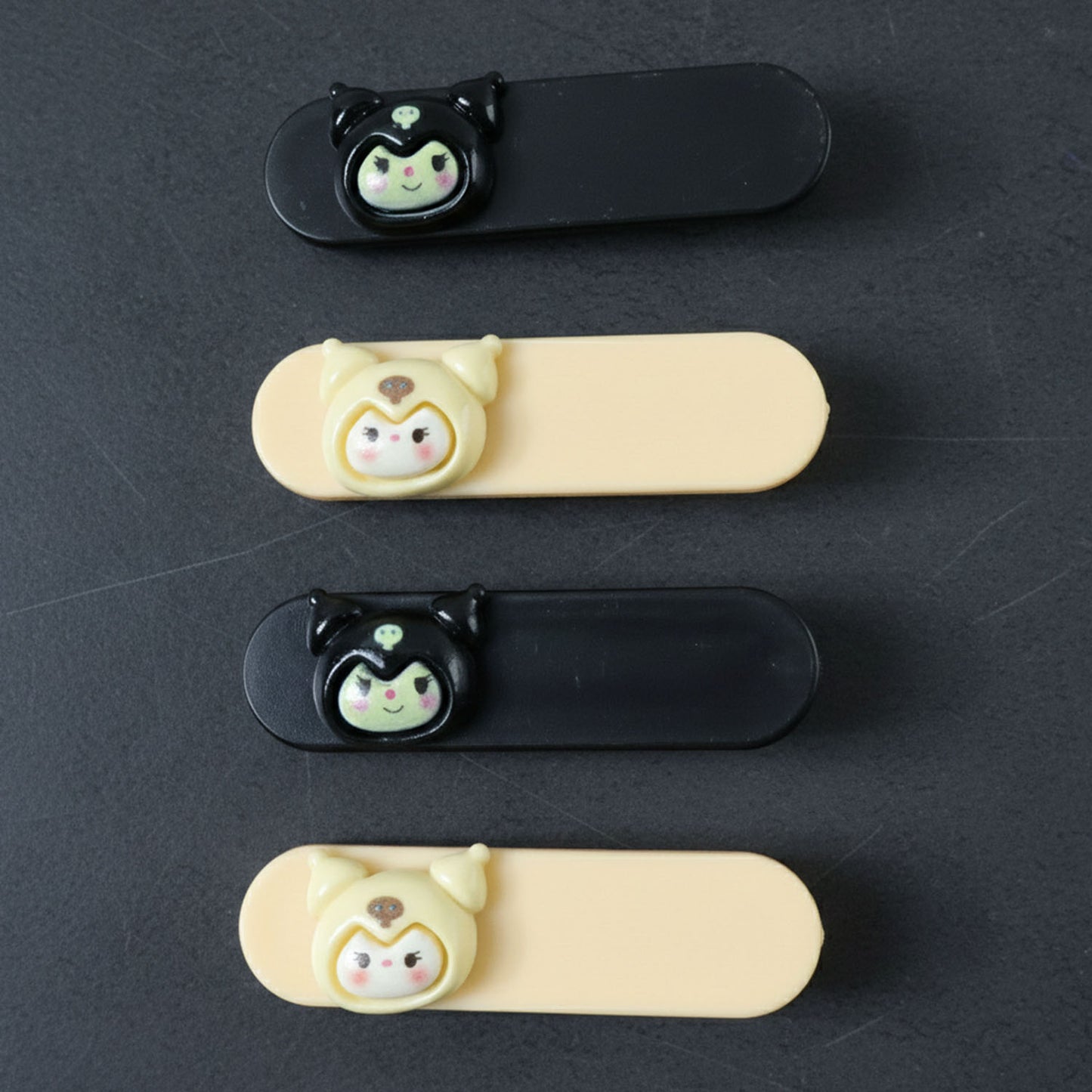 Cute Cartoon Character Hair Clips Set - 4 Pc Snap Clips for Girls & Women - Happy Price - Image 6