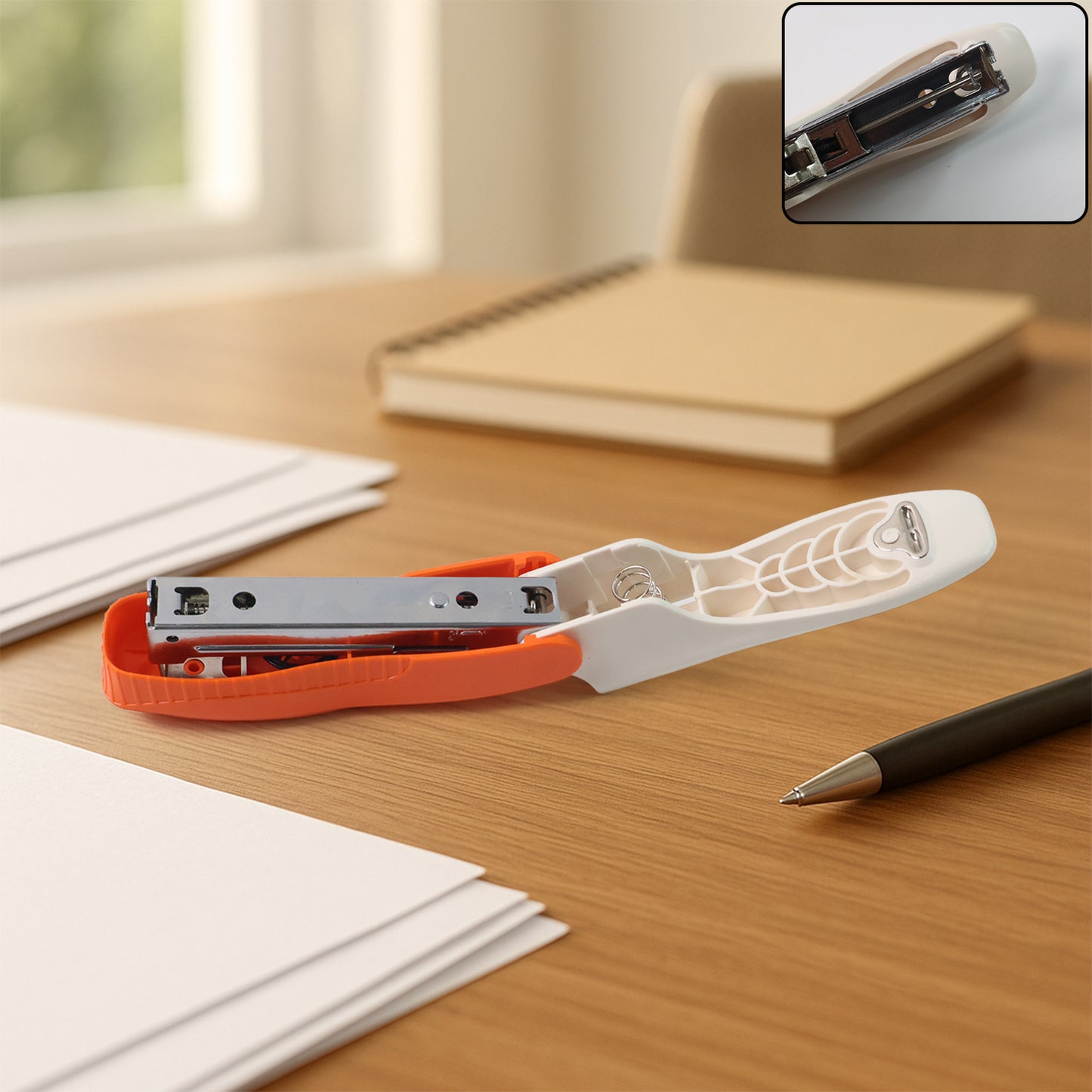 Compact Stapler for Office & School Use - 1 Pc - Happy Price - Image 4