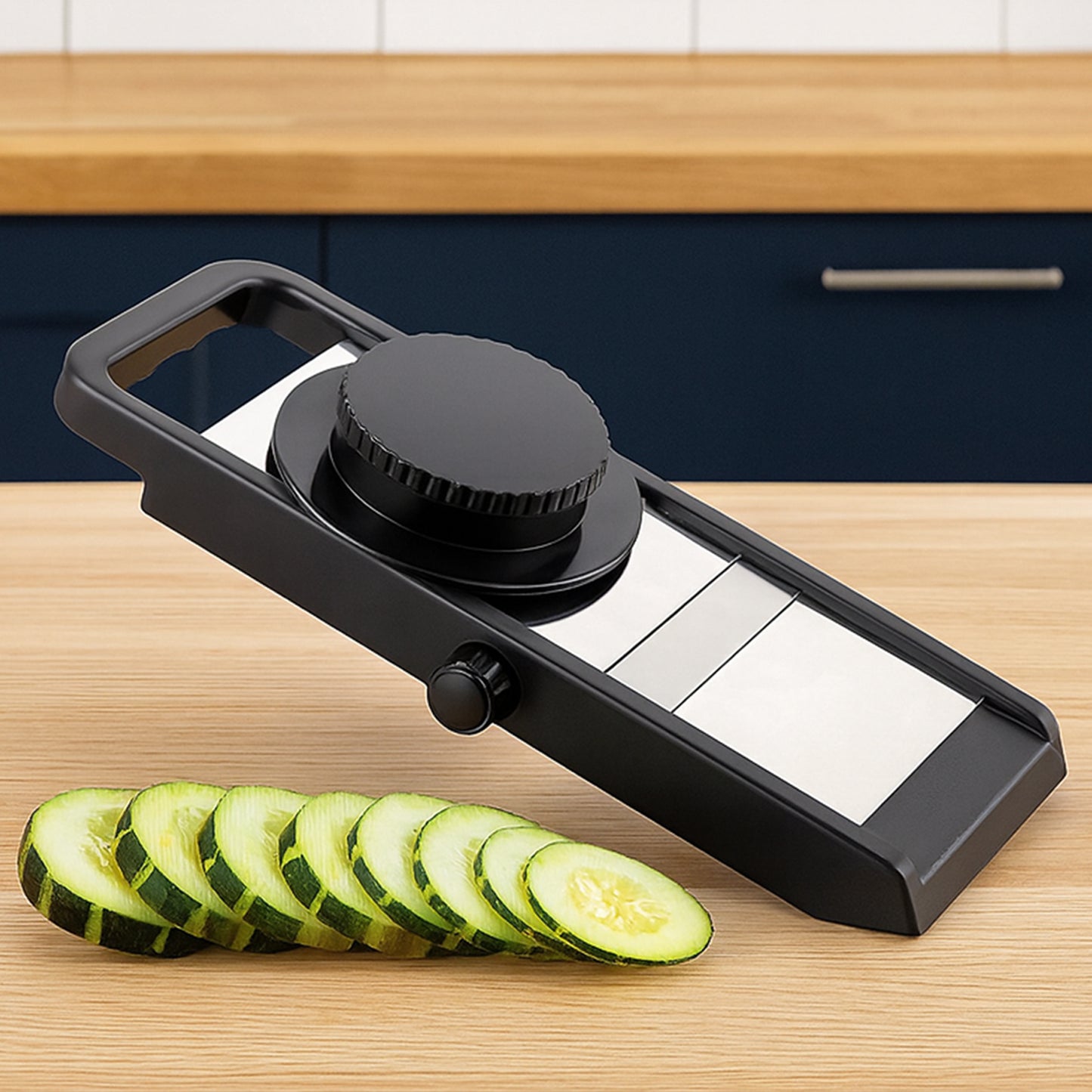 Adjustable Vegetable & Fruit Slicer with Stainless Steel Blade - Happy Price - Image 5