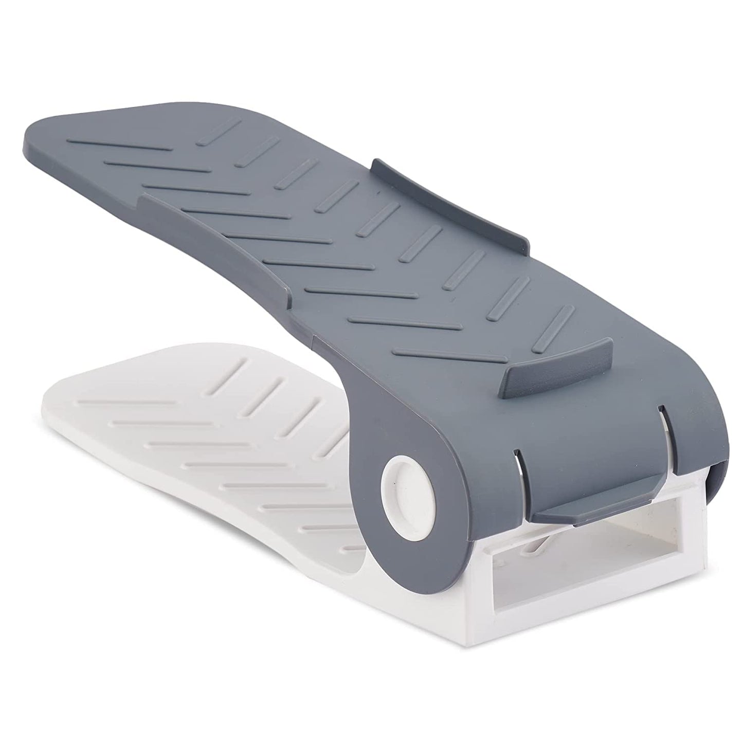 Adjustable Plastic Shoe Organizers Adjustable Shoe Slots Organizer Portable Shoe Rack Space Saver Rack Holder Adjustable Shoe Rack Shoe Holder (1 Pc) - Happy Price - Image 4