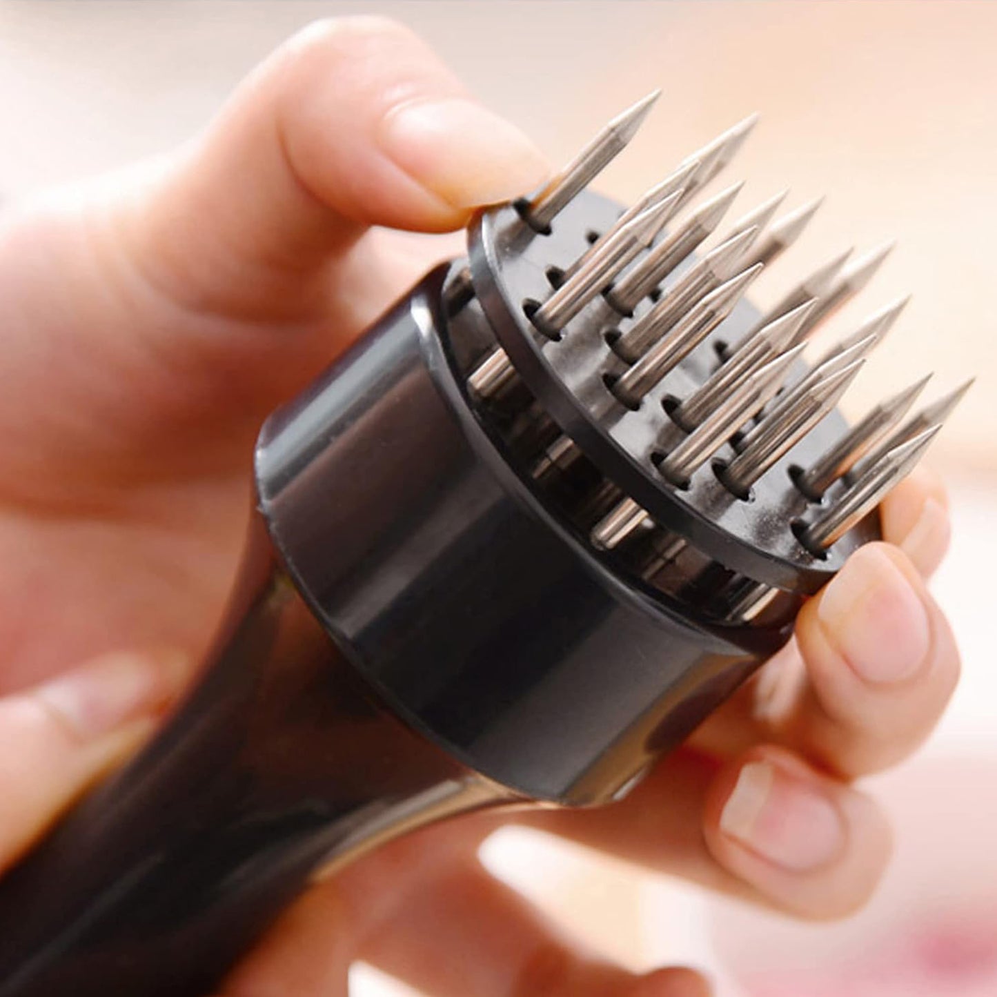 Stainless Steel Meat Tenderizer Tool with 16 Needles (1 Pc) - Happy Price - Image 6