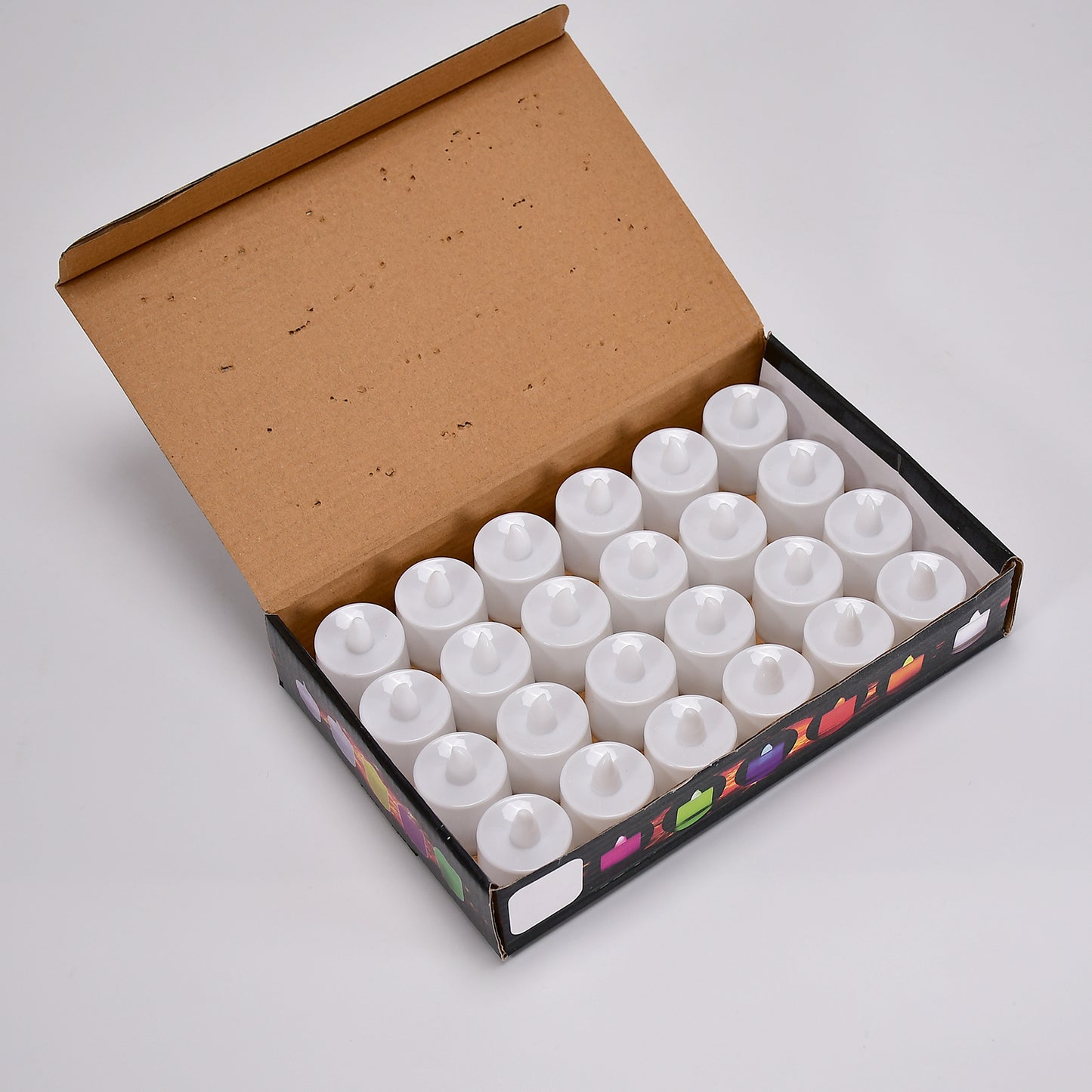 Red Flameless Led Tealights Smokeless Plastic Decorative Candles - Led Tea Light Candle For Home Decoration (Pack Of 24) - Happy Price - Image 2