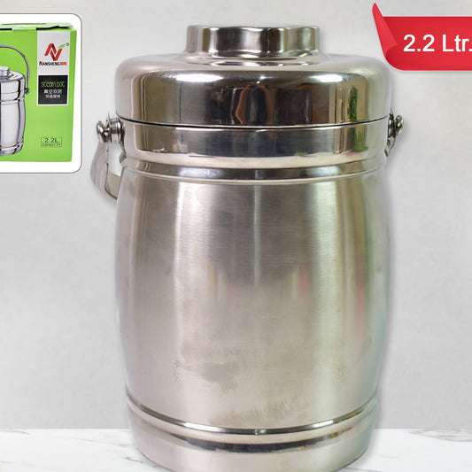 Stainless Steel Lunch Box Insulated Lunch Box Double Vacuumlayer (2.2 Ltr.) - Happy Price - Image 1