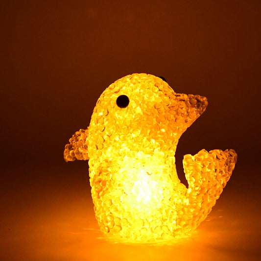 Dolphin Shape Crystal Led Night Light Lamp  Cute Glowing Animal Decorative Light (1 Pc) - Happy Price - Image 1