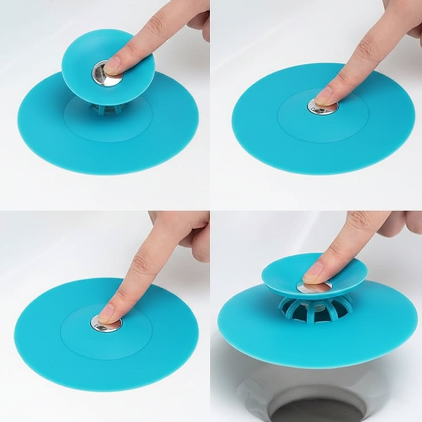 Flexible Silicone Sink Drain Cover & Hair Catcher - 1 Pc - Happy Price - Image 3