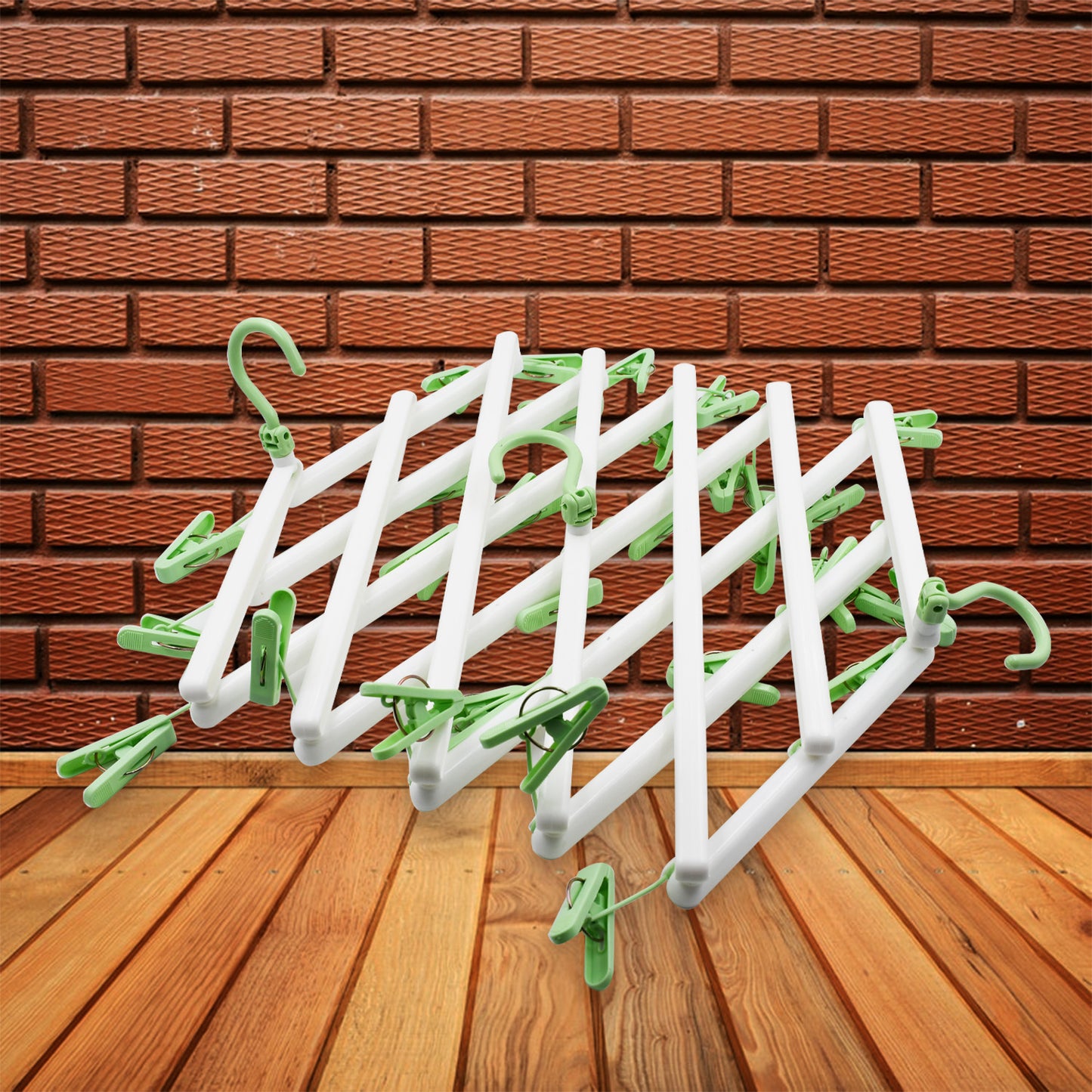 Big Adjustable Clothes Hanger Windproof Tumble Dryer Extendable Socks Washing Liner Plastic Drying Rack Sock Hanger Foldable Hanger Underwear Dryer With 29 Clips - Happy Price - Image 3