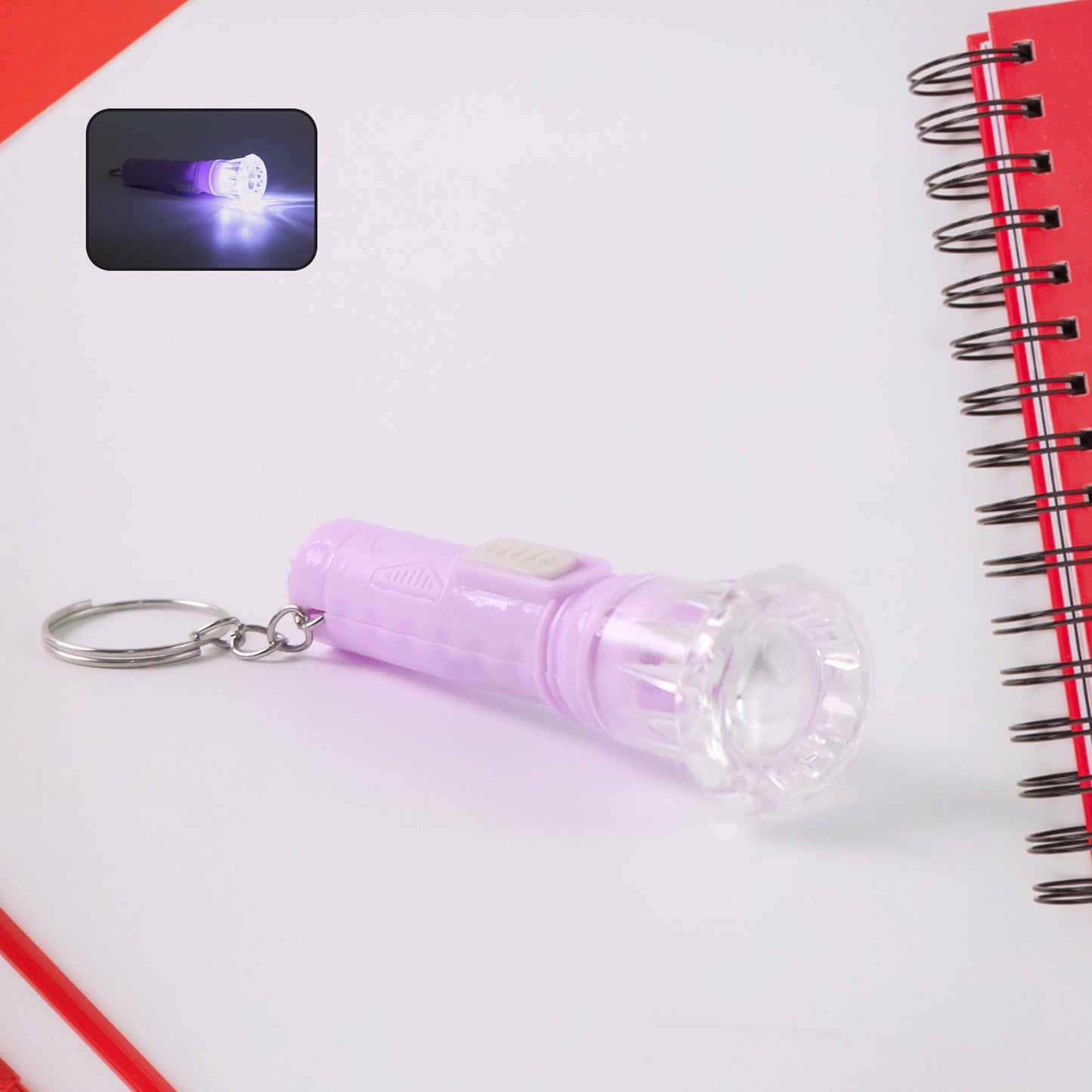 Mini Led Flashlight Keychain Torch (Mix Color  1 Pc) - Happy Price - Image 6