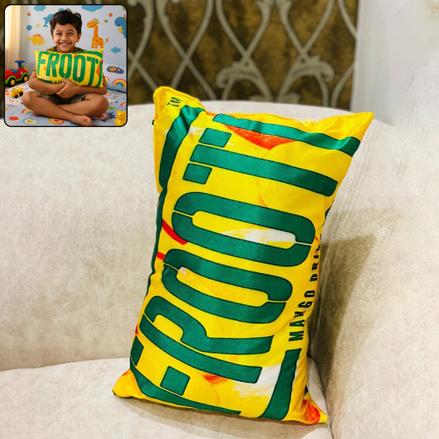 Cute Cartoon Plush Pillow for Kids - Soft Comfort Cushion (40 x 25 Cm, 1 Pc) - Happy Price - Image 2