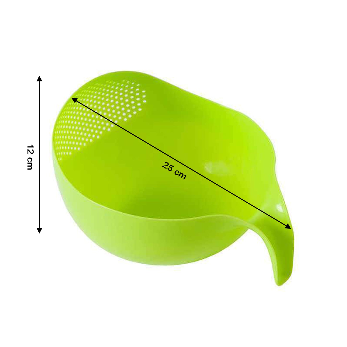 Plastic Rice Bowlfood Strainer Thick Drain Basket With Handle For Rice Vegetable  Fruit (Set Of 3pcs) - Happy Price - Image 4