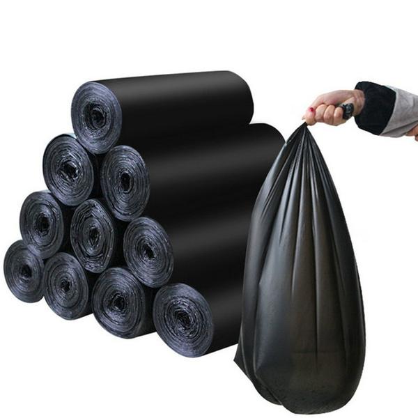 Small Black Garbage Bags (17 x 19 Inch) - Pack of 30 - Happy Price - Image 2