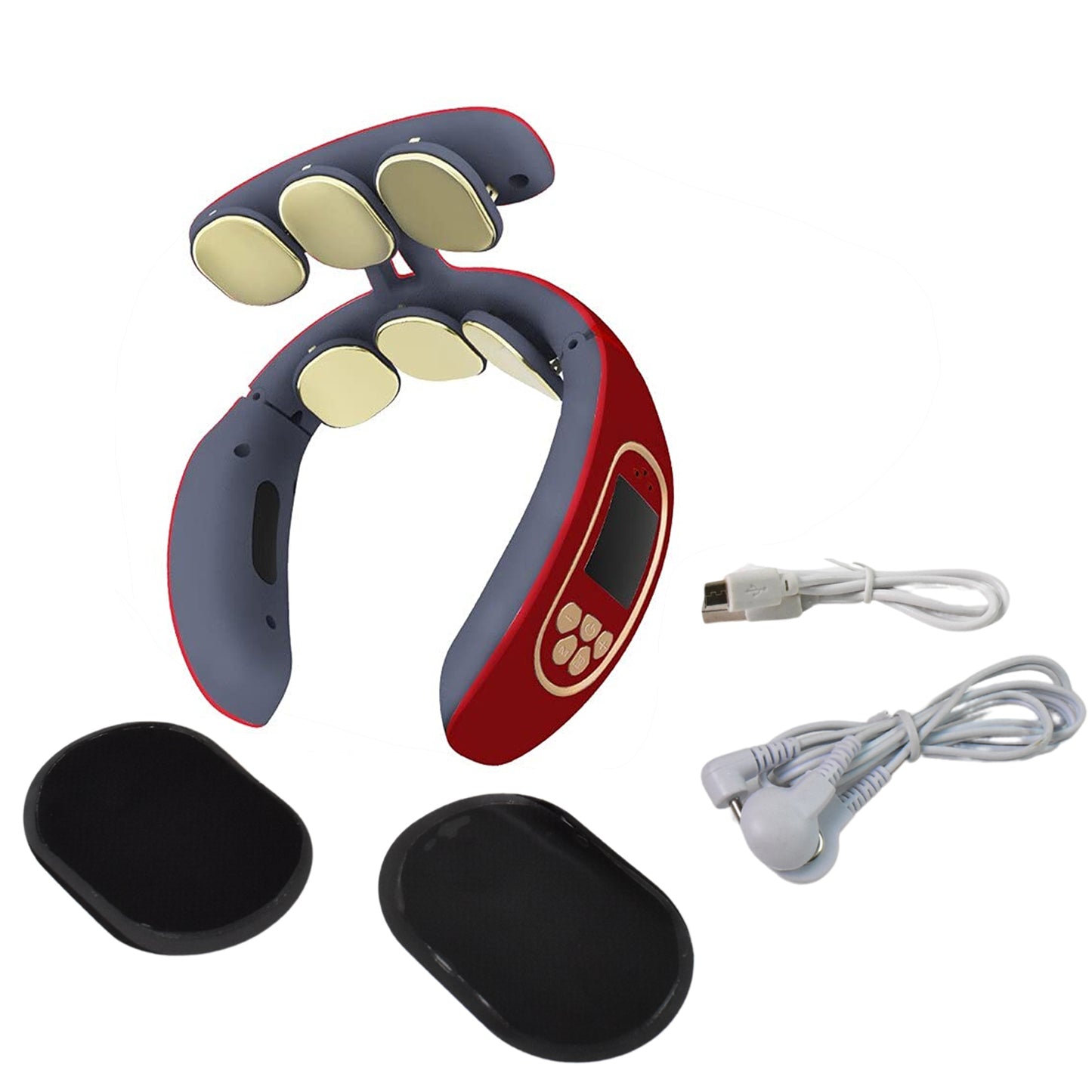 6 Heads Smart Electric Neck And Back Pulse Massager Wireless (1 Pc) - Happy Price - Image 5