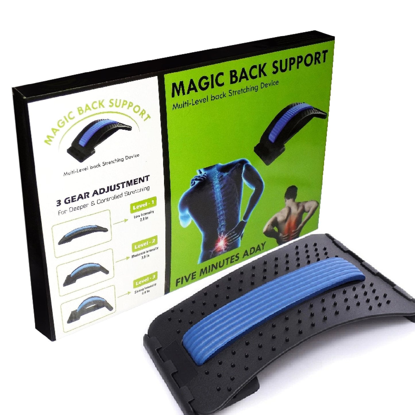 1666 Multi-level Back Stretcher Posture Corrector Device For Back Pain Relief - Happy Price - Image 1