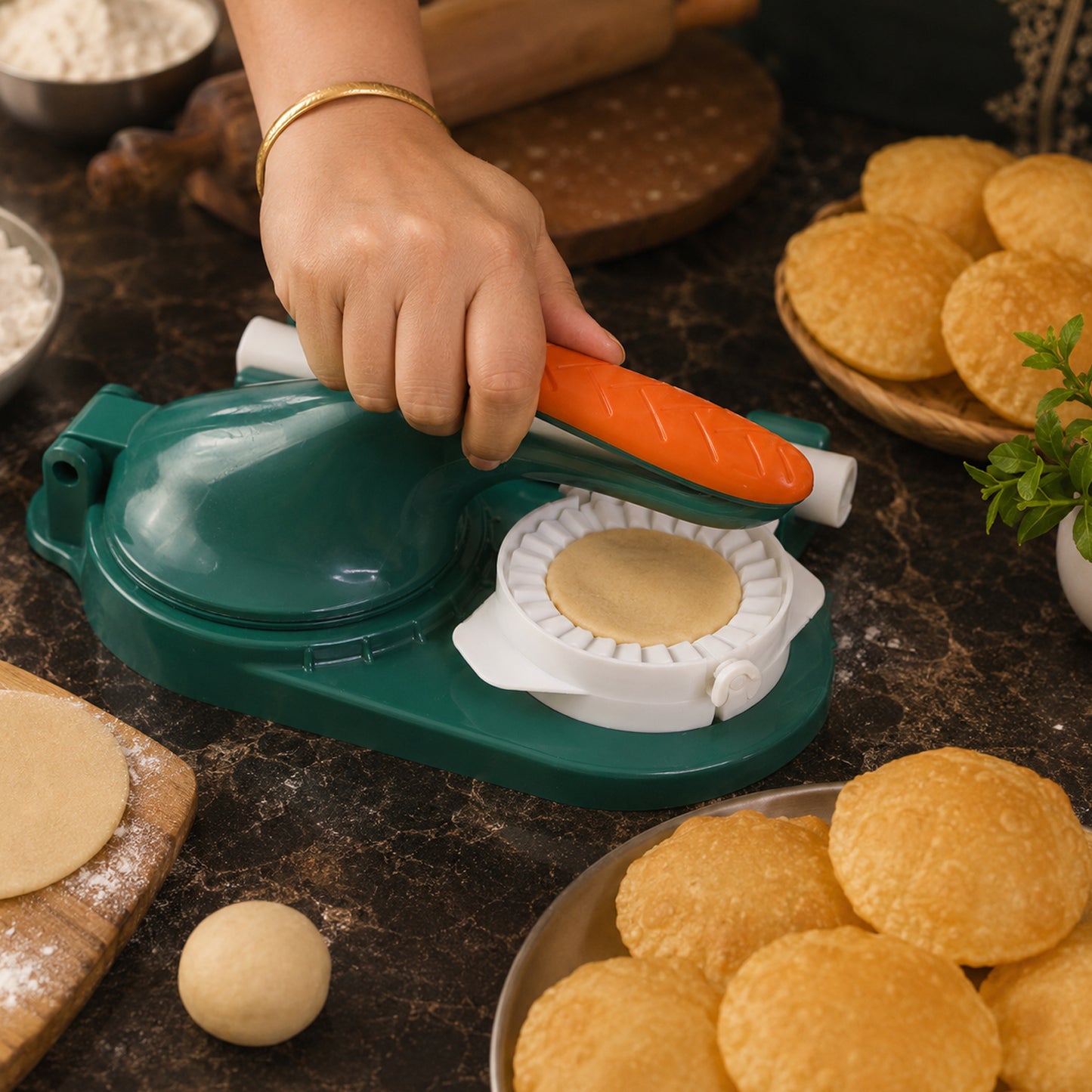 Compact Dough Press for Gujiya & Momos - 1 Pc - Happy Price - Image 5