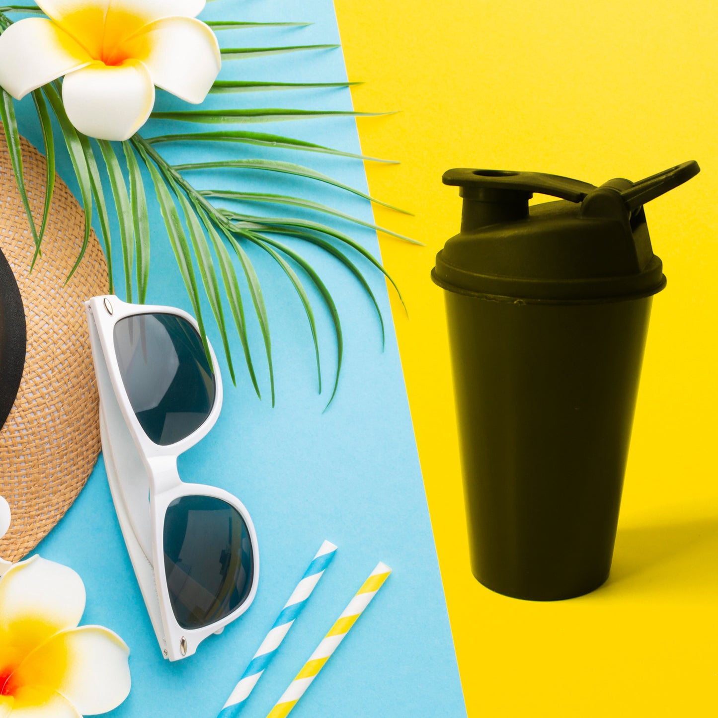 Shaker Bottle Perfect For Protein Shakes And Pre Workout Gym Water Bottle Bpa Free Leak-proof Flip Lidinsulated Bottle For Hot  Cold Drinks 1 Pc - Happy Price - Image 5