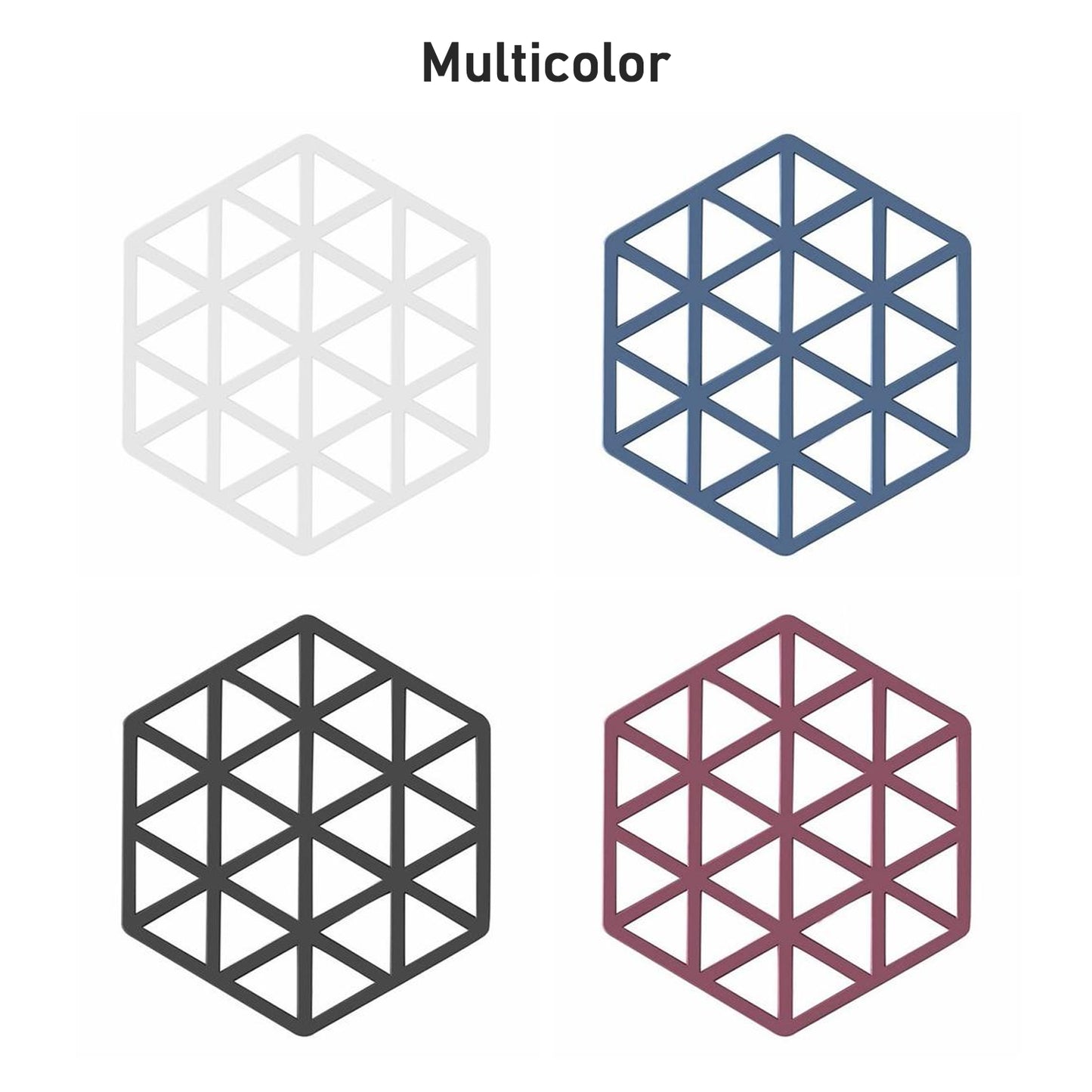 Cup Mat Pvc Tea Coaster Non-slip Placemat High Temperature Insulation Pad Hollow Pot Mat Bowl With Anti-hot - Happy Price - Image 5