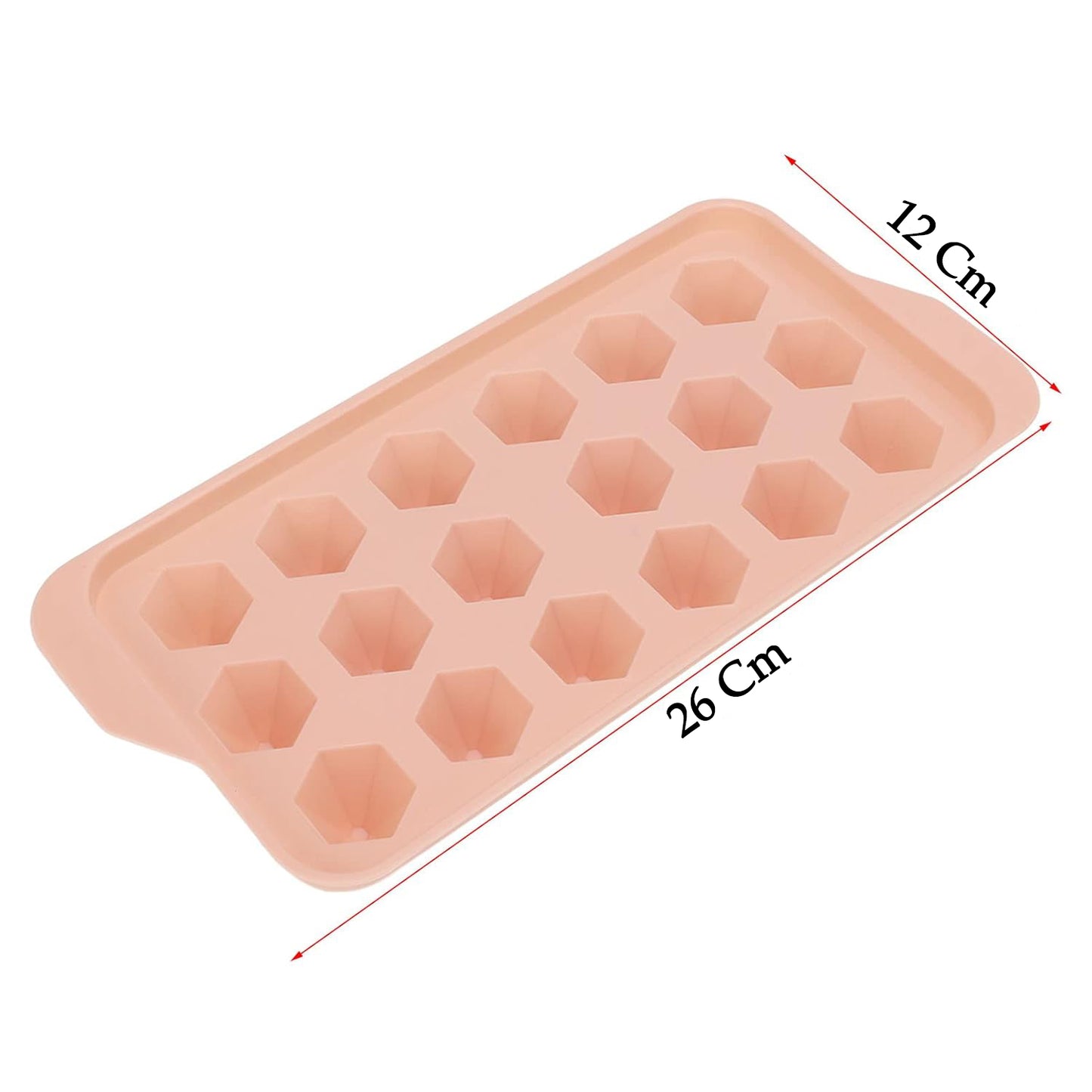 18 Cavity Diamond Shape Plastic Ice Tray - 1 Pc - Happy Price - Image 3