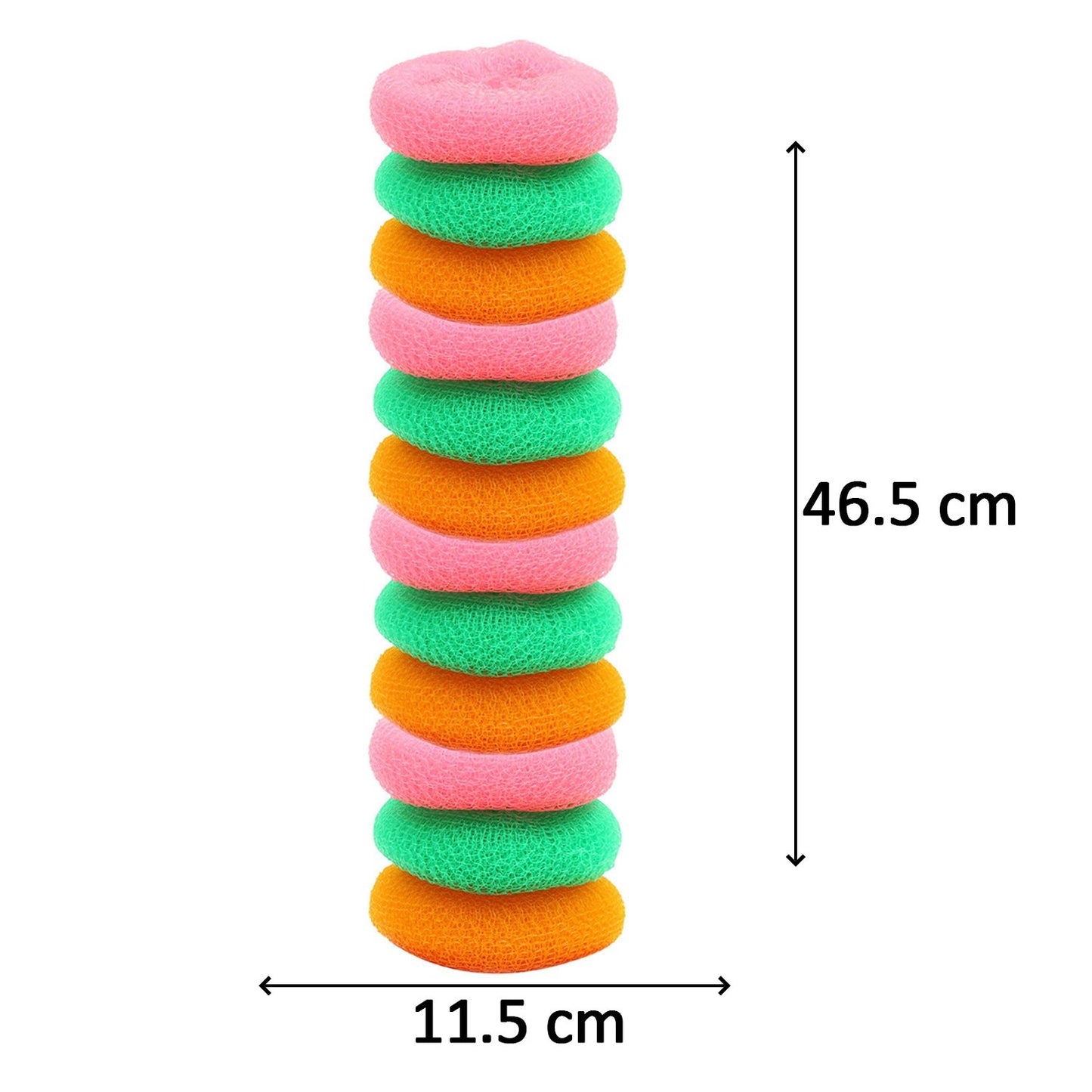 Round Nylon Scrub Pads - 12 Pcs Set for Gentle Utensil Cleaning - Happy Price - Image 4