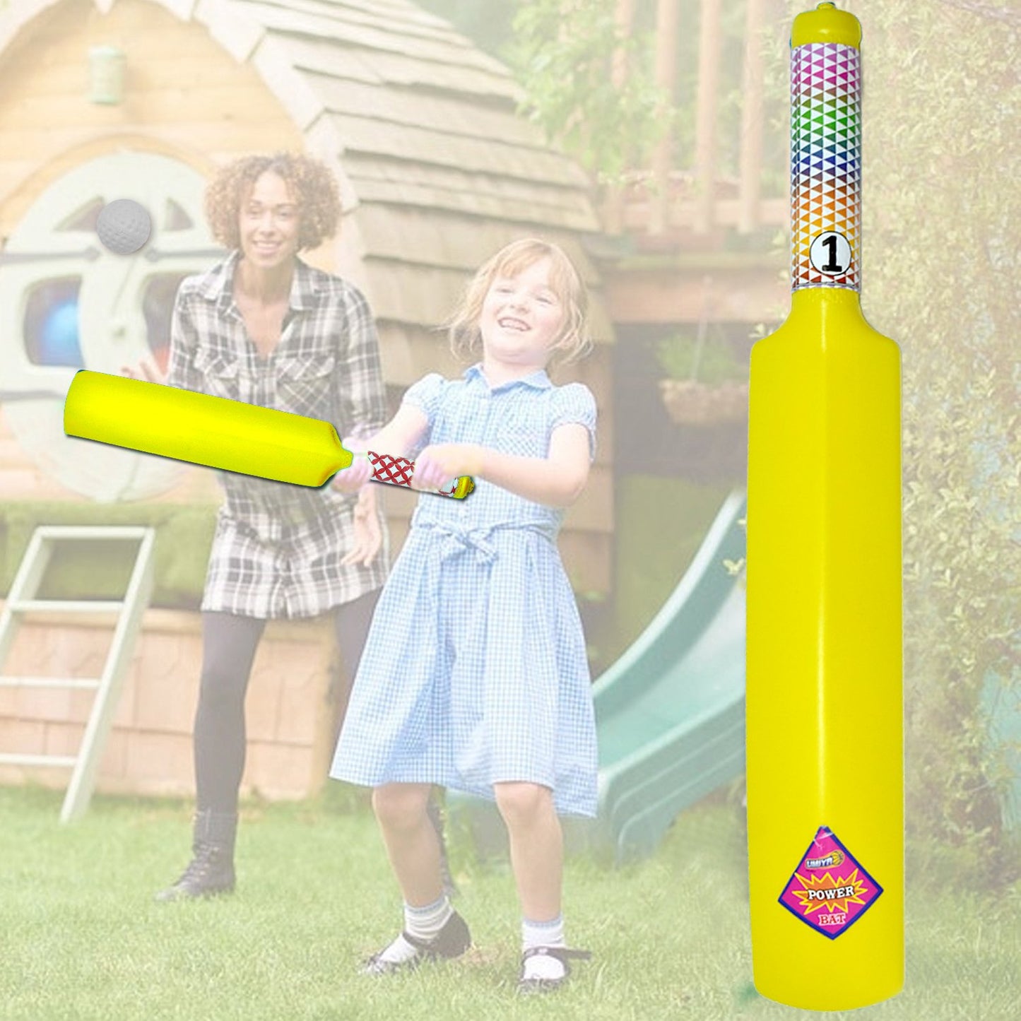 Plastic Cricket Bat and Ball Set for Kids - Lightweight Toy for Indoor/Outdoor Play - Happy Price - Image 3
