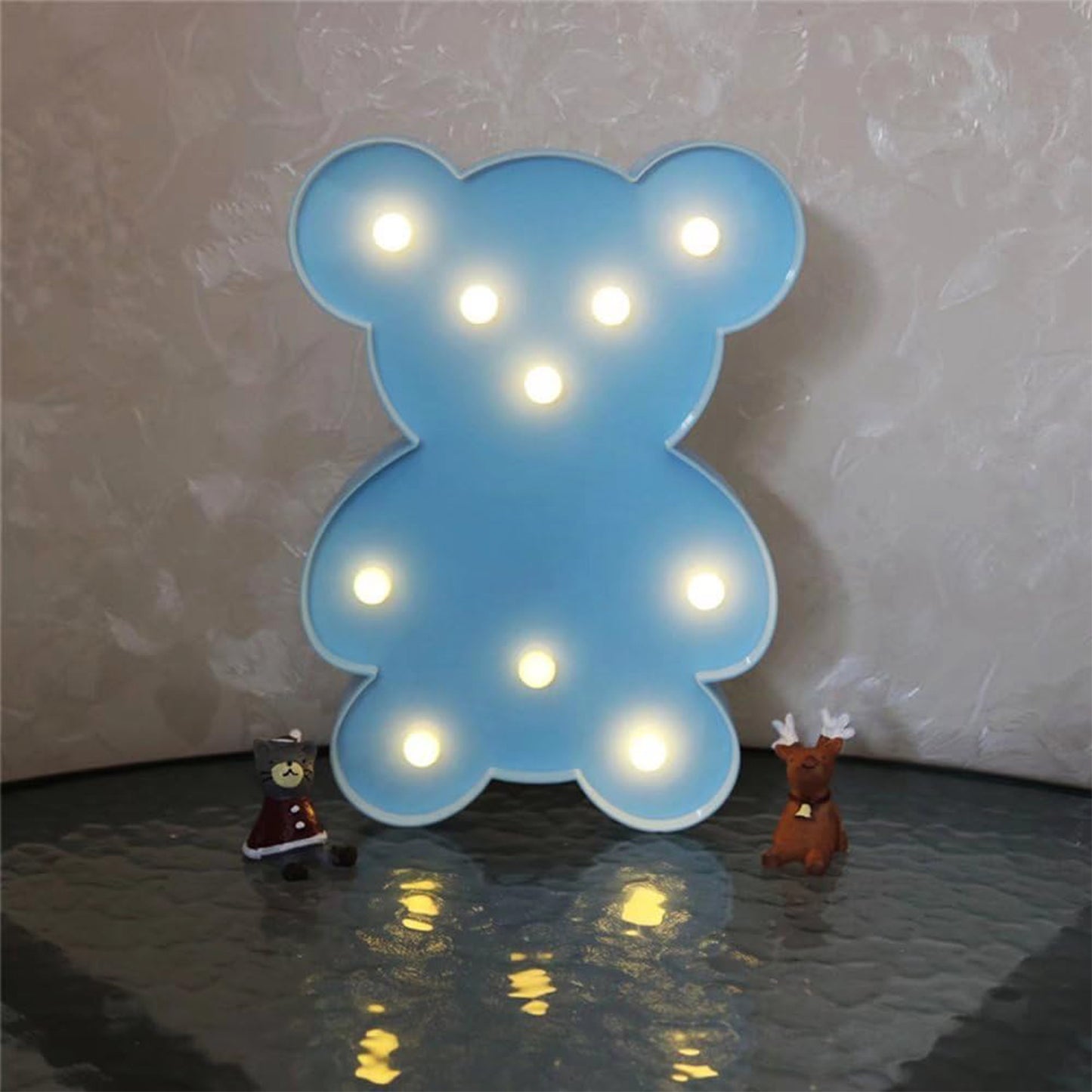 Teddy Bear LED Night Light - Battery Operated Decorative Lamp (1 Pc) - Happy Price - Image 4