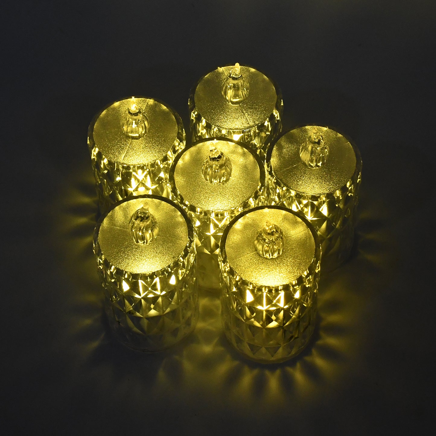 LED Crystal Effect Flameless Candle Set - 5 Pieces for Festive Decor - Happy Price - Image 4