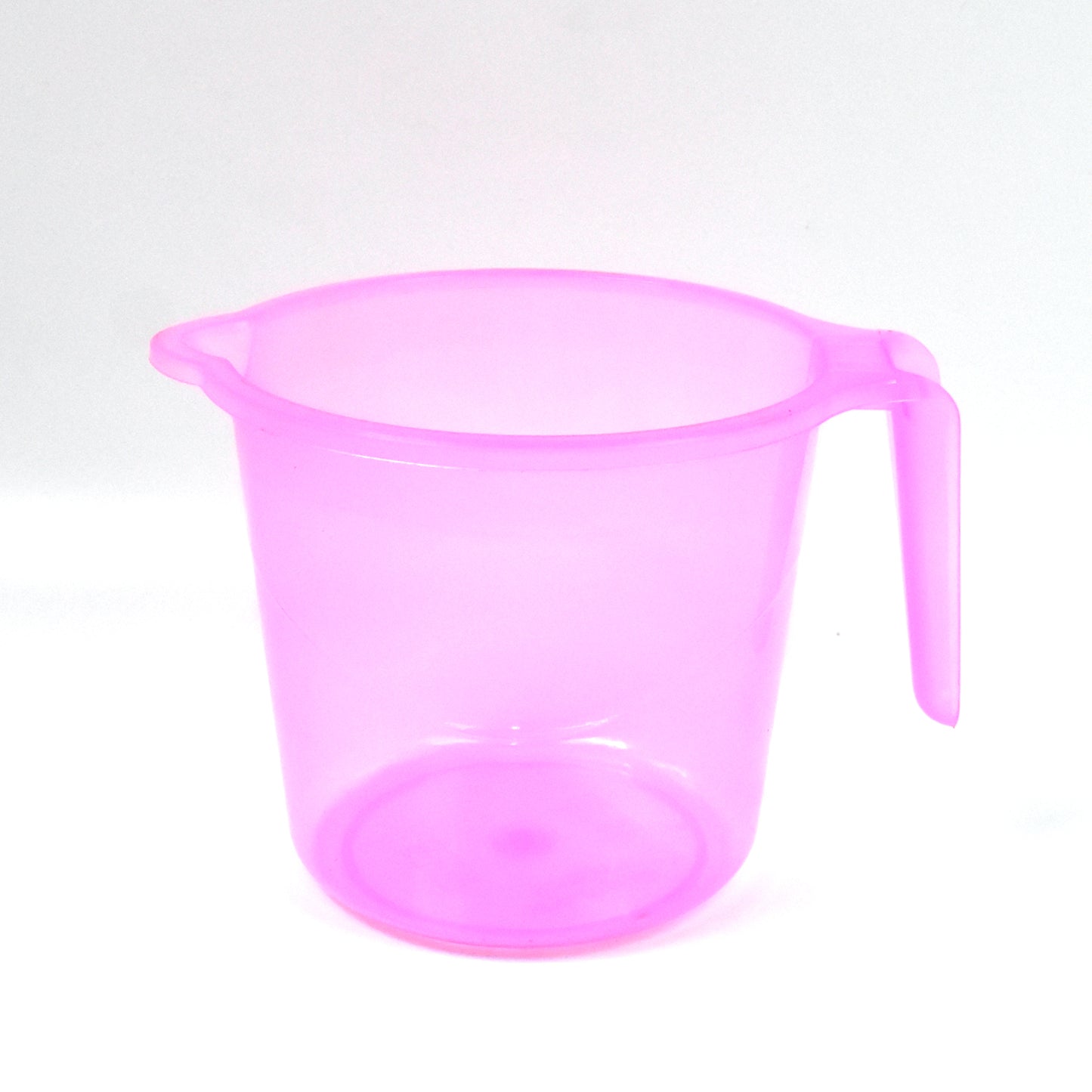 Plastic Round Transparent Bath Water Mug (1 Pc  1200 Ml  Mix Color) - Happy Price - Image 4