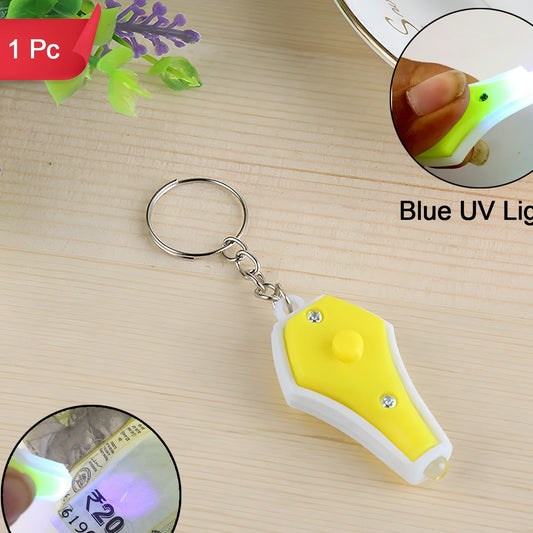 Mini Blue LED Keychain Torch Light (1 Pc) - Happy Price - Image 1