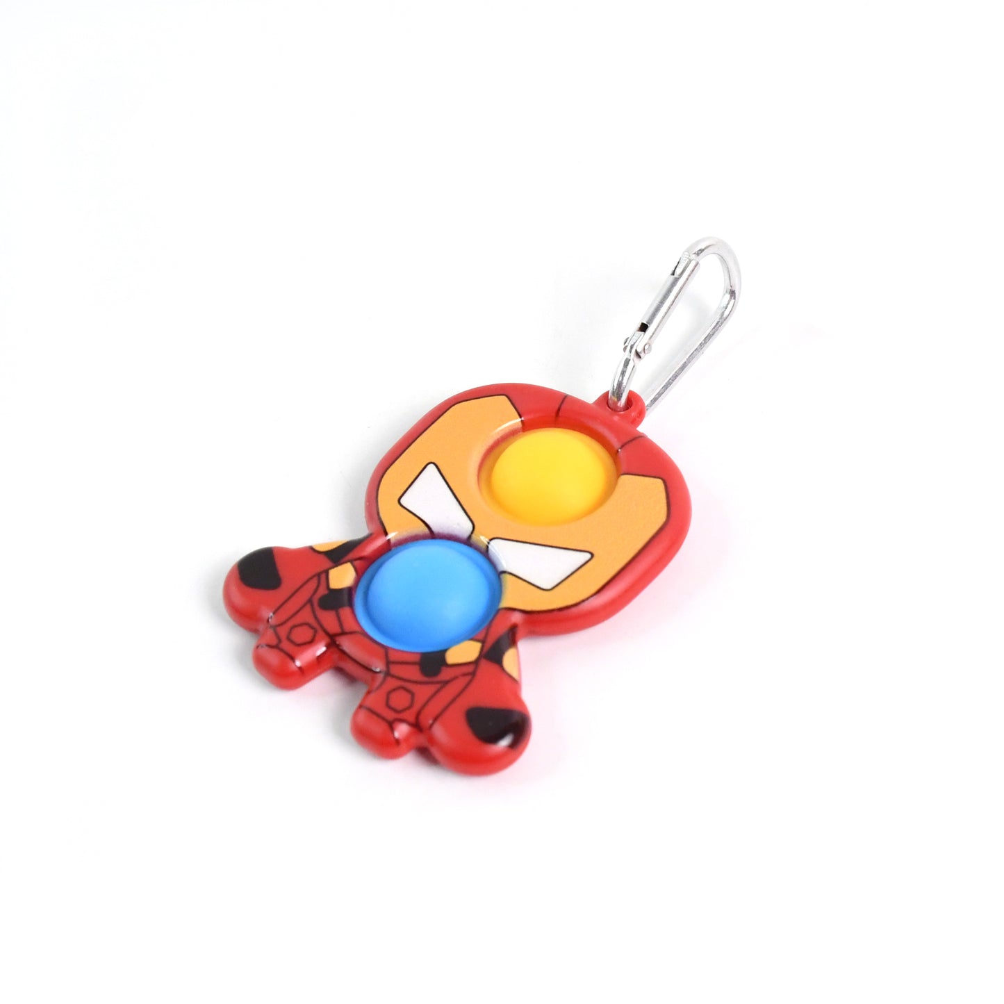 Superhero Themed Iron Man Shape Keychain Pop It Toy (1 Pc) - Happy Price - Image 2