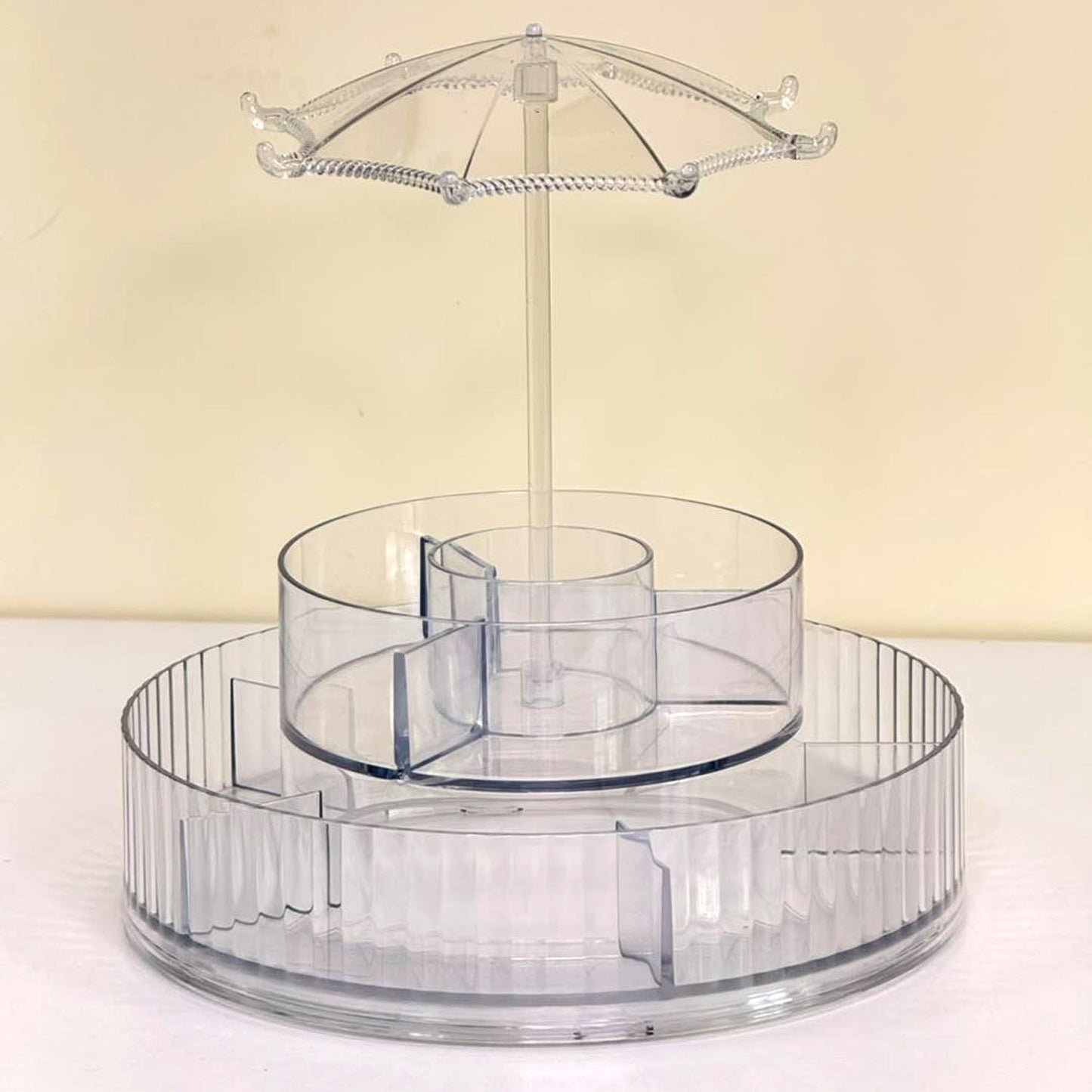 360 Rotating Makeup and Jewellery Organizer Stand (1 Pc) - Happy Price - Image 5