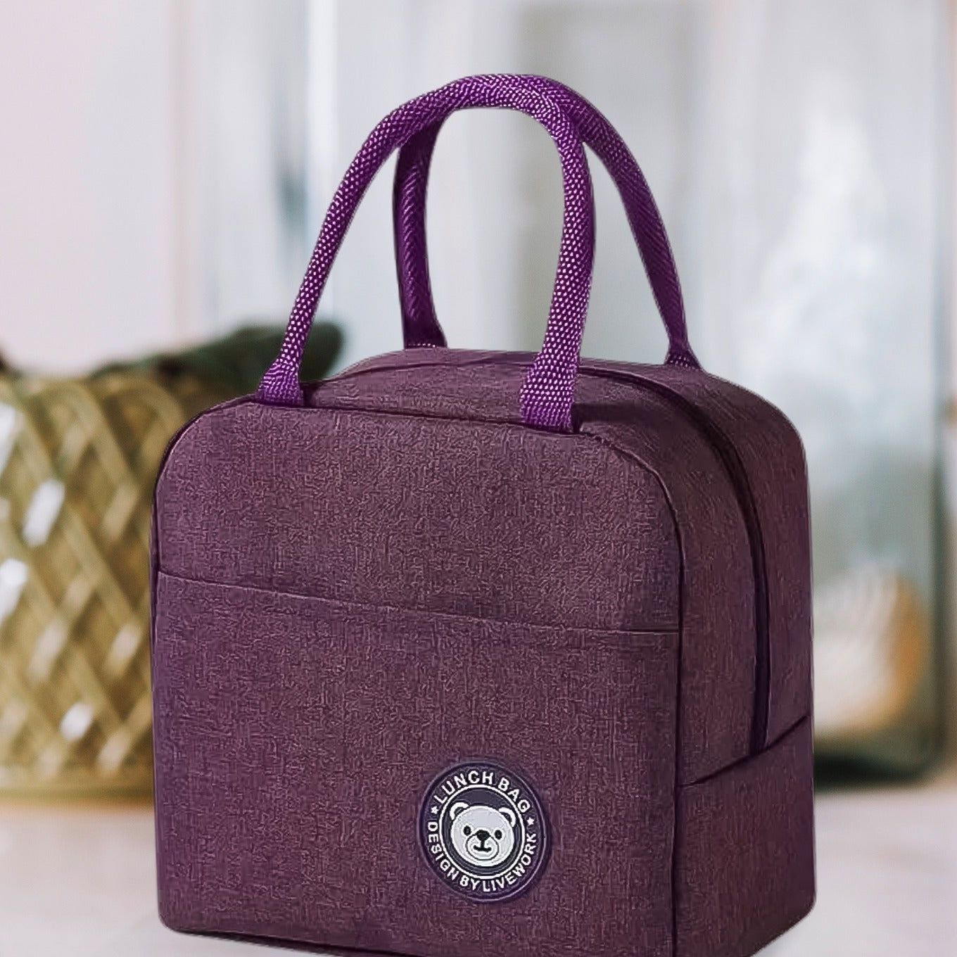 Lunch Box Bag For Women Men Insulated Lunch Bag With Zipper (1 Pc) - Happy Price - Image 1