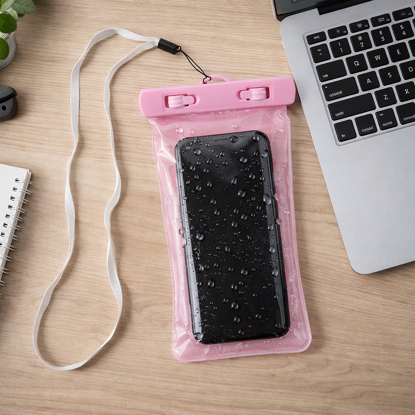 Pink Waterproof Phone Pouch Bag for All Mobile Phones (1 Pc) - Happy Price - Image 2