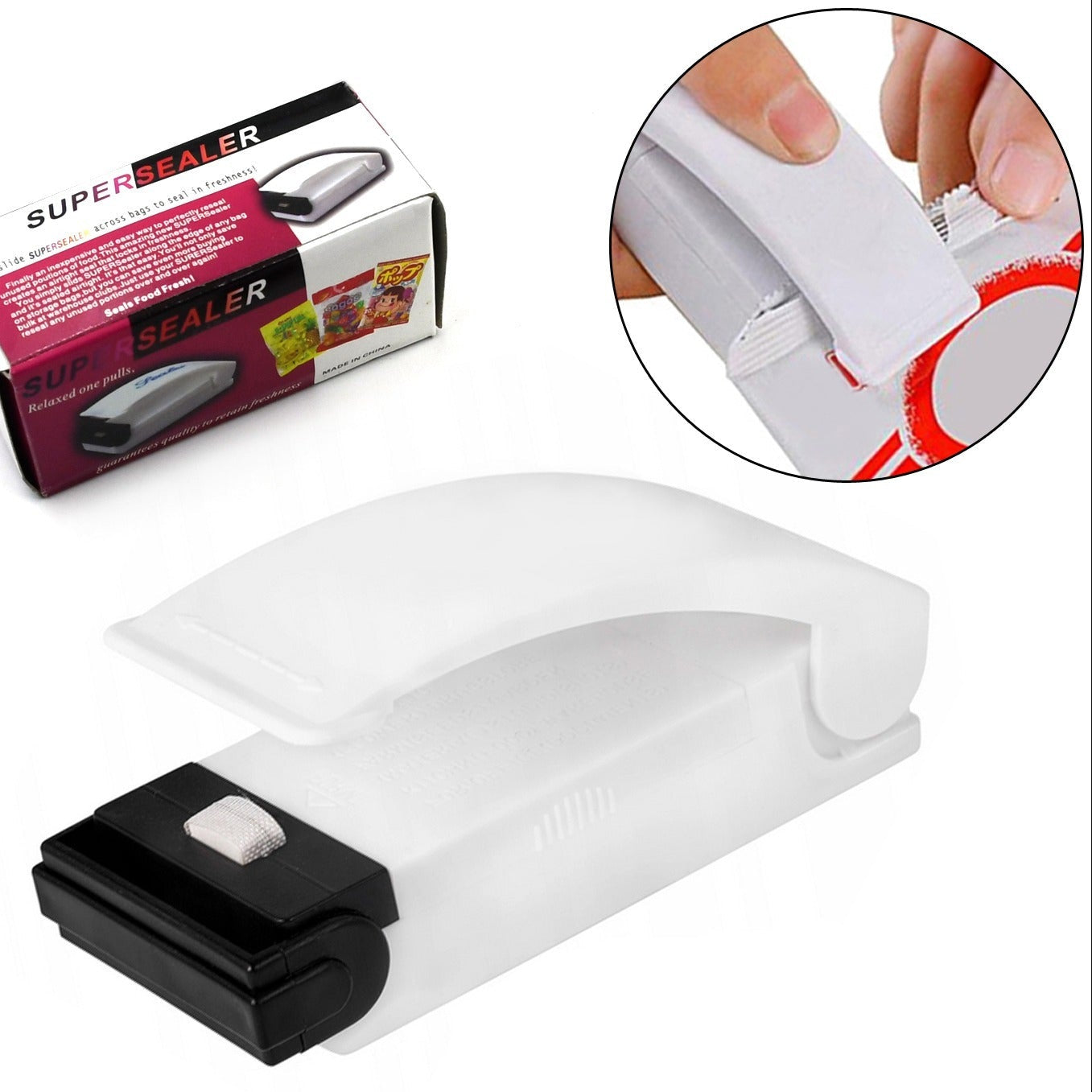 Multifunctional Household Mini Portable Super Sealer Handy Plastic Bag Sealer Sealing Machine - Happy Price - Image 1