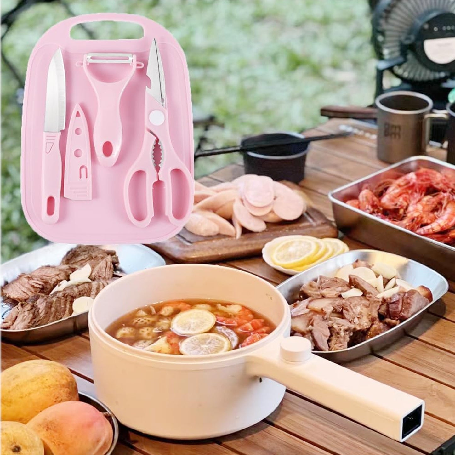 4-Piece Portable Kitchen Set for Travel & Camping - Happy Price - Image 3